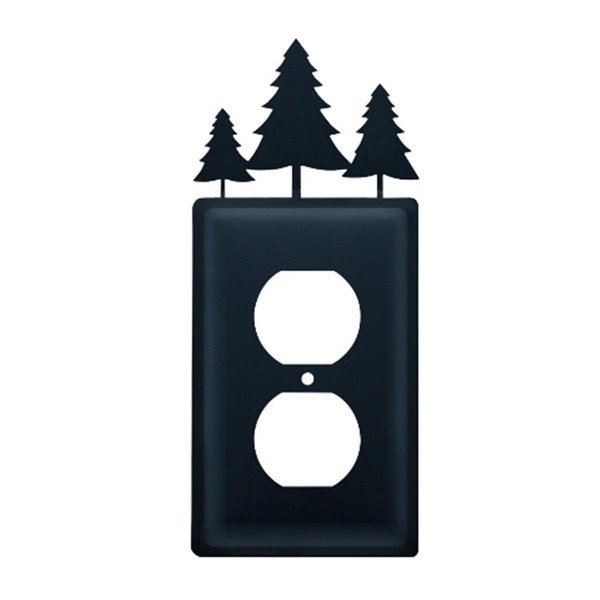 Village Wrought Iron EO-20 Pine Trees Outlet Cover, Village Wrought Iron, Mfr#: EO-20